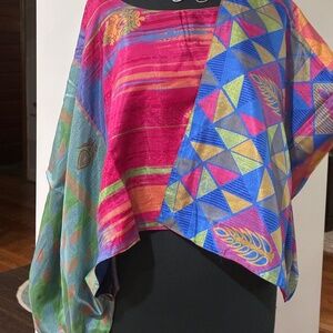 Reversible Colorful Kimono Top
